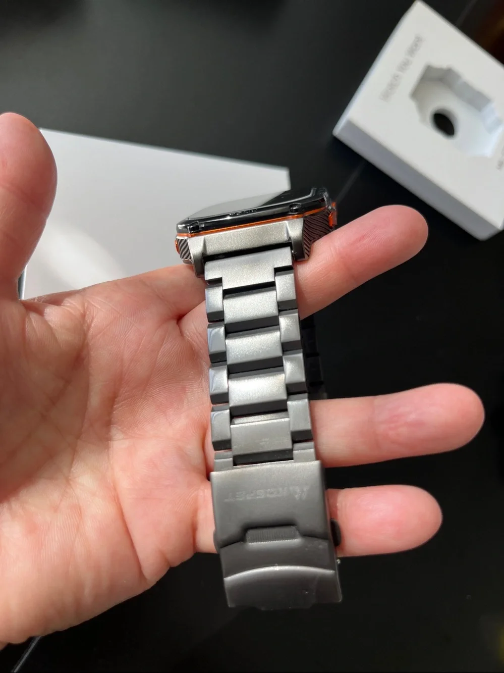 KOSPET TANK M3 Ultra Smartwatch Stainless Steel Body Black, USED.